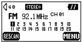 TRANSCEND TS1GMP612 - Sélectionner une station pré-enregistrée - 2