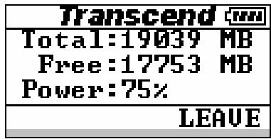 TRANSCEND TS20GPB - Information système - 2