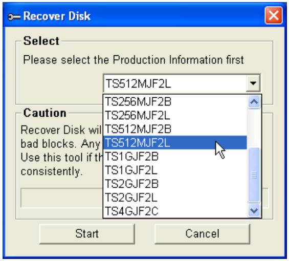 TRANSCEND TS256MJF2B - Fonction de reconfiguration - 2