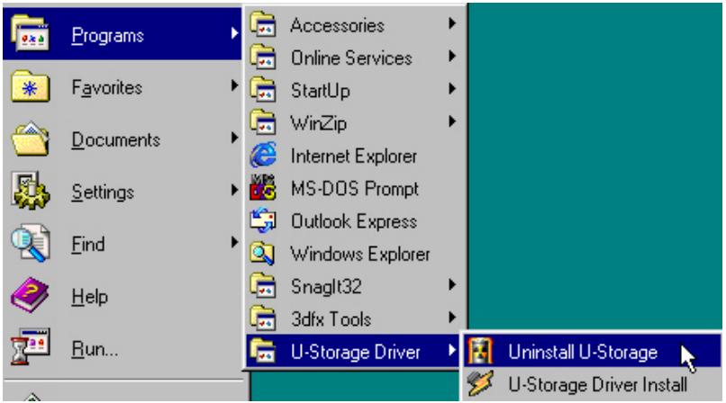 TRANSCEND TS256MJF2L - Désinstaller le Pilote sous Win98 - 1