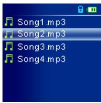 TRANSCEND TS2GMP820 - Supprimer un fichier dans le mode MUSIC - 2