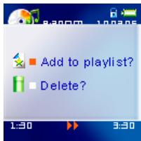 TRANSCEND TS2GMP820 - Créer une playlist de favoris. - 1