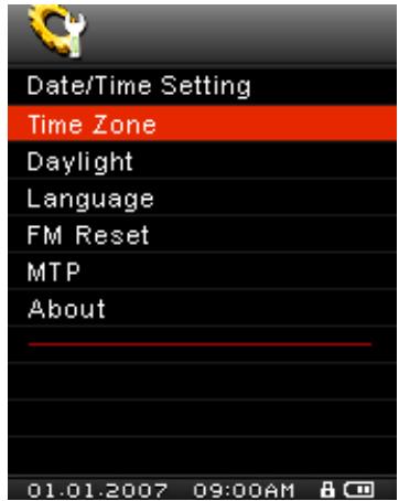 TRANSCEND TS2GMP840J - Fuseaux horaires - 1
