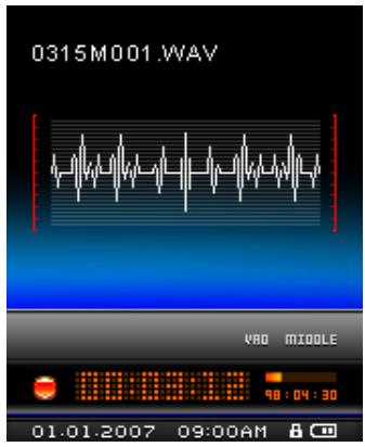 TRANSCEND TS2GMP840J - Enregistrer en utilisant le microphone intégré - 1
