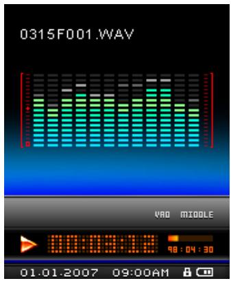 TRANSCEND TS2GMP840J - Jouer une musique enregistrée dans un fichier - 2