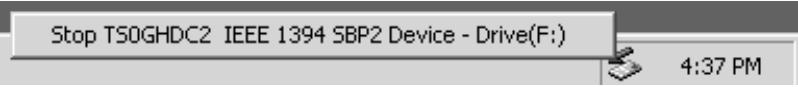 TRANSCEND TS40GHDC2 - Retirer le disque dur portable sous windows me/2000/xp - 2