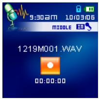 TRANSCEND TS4GMP820 - Enregistrer au moyen du microphone interne - 1