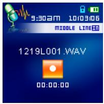 TRANSCEND TS4GMP820 - Enregistrement utilisant la connexion line-in - 1