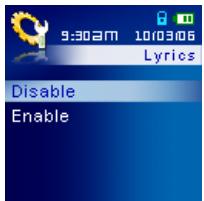 TRANSCEND TS4GMP820 - Paroles synchronisées - 2