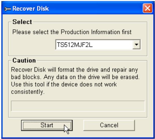 TRANSCEND TS512MJF2B - Fonction de Reconfiguration - 3
