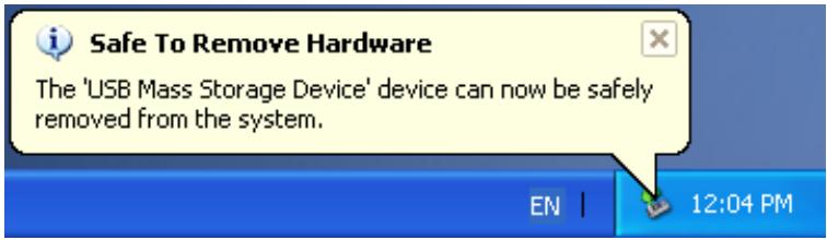 TRANSCEND TS512MMP612 - Retirez le T.sonic sous Windows Me, 2000, et XP - 3