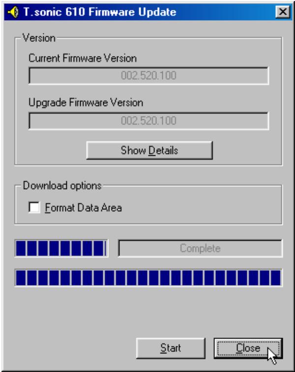 TRANSCEND TS512MMP612 - Réinitialisation de T.sonic sous Windows 98SE - 3