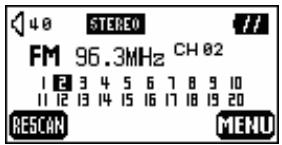 TRANSCEND TS512MMP612 - Sélectionner une Station Pré- Enregistrée - 3