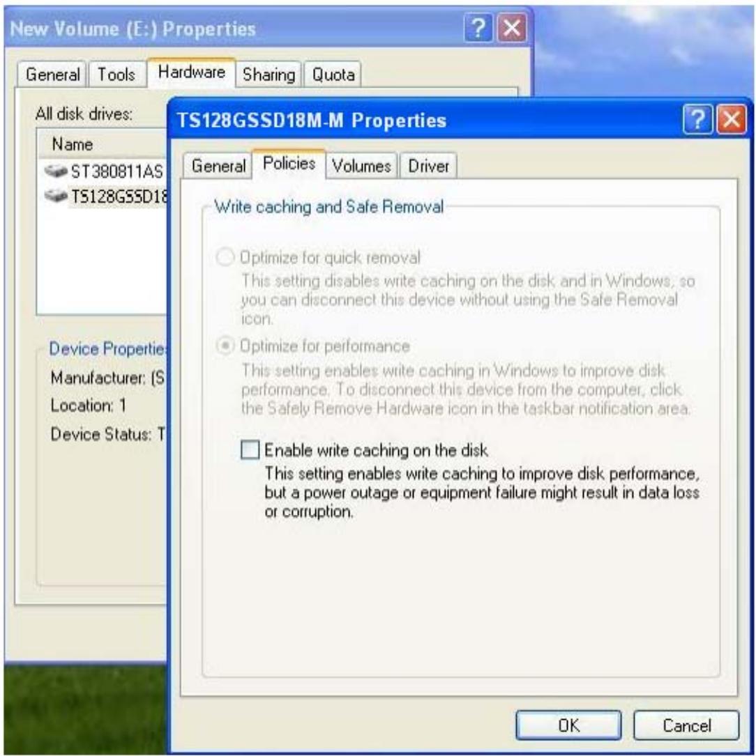 TRANSCEND SSD18M - Windows® 2000, XP et VISTA (esata) - 2