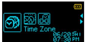 TRANSCEND MP320 - Fuseau horaire - 2