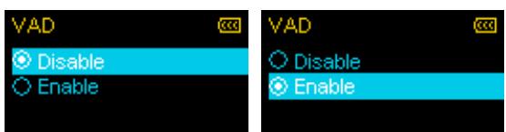 TRANSCEND MP320 - VAD (détection d'activation de voix) - 3
