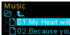 TRANSCEND MP320 - Ajouter une chanson à ma liste (my playlist) - 2