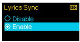 TRANSCEND MP320 - Synchronisation des paroles - 3