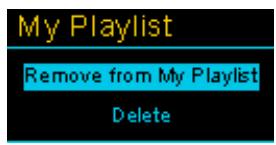 TRANSCEND MP320 - Retirer une chanson de la liste (my playlist) - 3