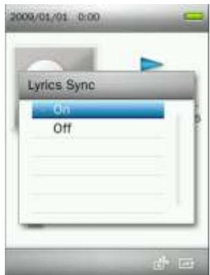 TRANSCEND MP870 - Synchronisation des paroles - 2