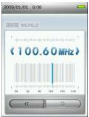 TRANSCEND MP870 - Choisir une station - 1