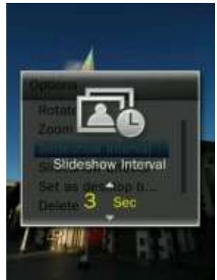 TRANSCEND MP870 - Intervalle de diaporama - 2