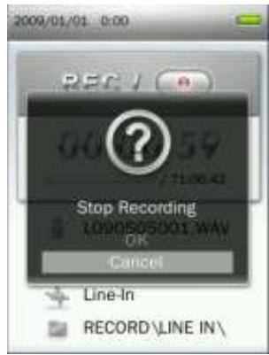 TRANSCEND MP870 - Enregistrements Line-in - 4