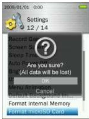 TRANSCEND MP870 - Formatage de la carte microSD - 3