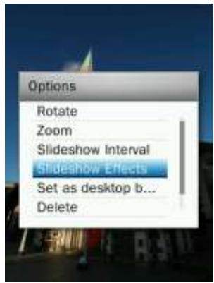 TRANSCEND MP870 - Effets de diaporama - 1