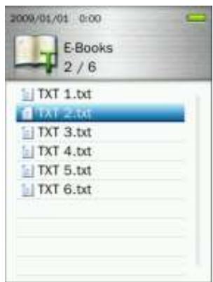 TRANSCEND MP870 - Lire E-Books et Fichiers Texte - 2