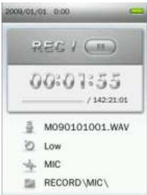 TRANSCEND MP870 - Enregistrer au moyen du dictaphone - 2