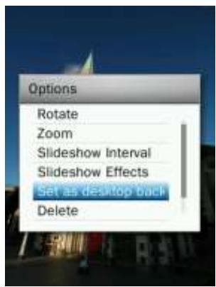 TRANSCEND MP870 - Régler en tant qu'image de fond d'écran - 1