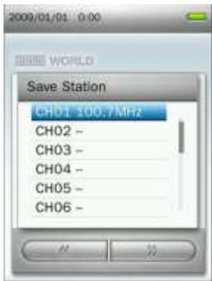 TRANSCEND MP870 - Sauvegarder une station - 4