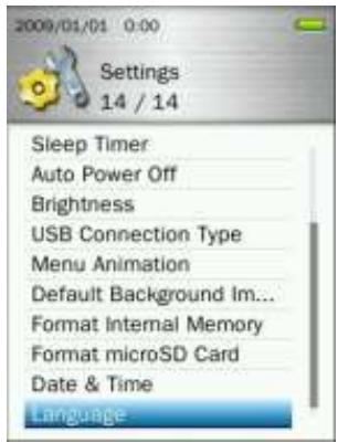 TRANSCEND MP870 - Langue - 1