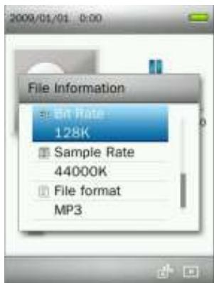 TRANSCEND MP870 - Information Fichier - 4