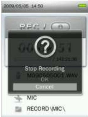 TRANSCEND MP870 - Enregistrer au moyen du dictaphone - 4