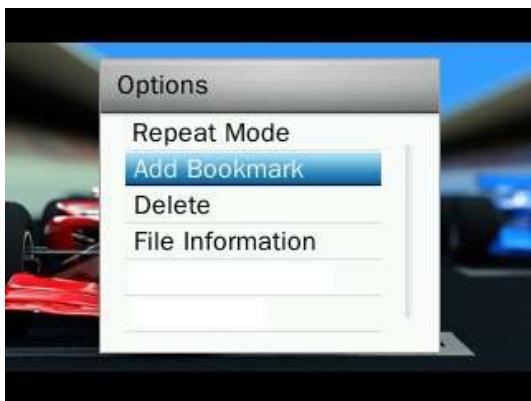 TRANSCEND MP870 - Ajouter un marque-page - 1