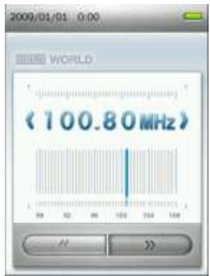 TRANSCEND MP870 - Choisir une station - 2