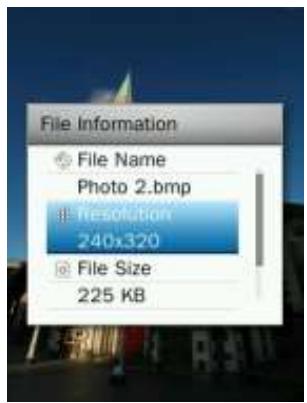 TRANSCEND MP870 - Information Fichier - 2