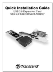 TRANSCEND PDU3 USB3.0 EXPANSION CARD - Contenu de l'emballage - 3