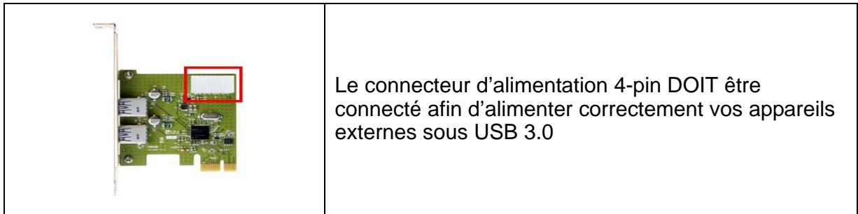TRANSCEND PDU3 USB3.0 EXPANSION CARD - Les appareils USB 3.0 ne sont pas reconnus - 1