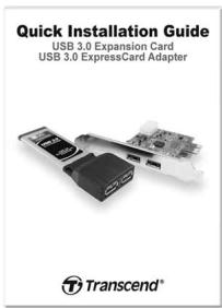 TRANSCEND PNU3 USB3.0 EXPRESSCARD ADAPTER - Contenu de l'emballage - 4