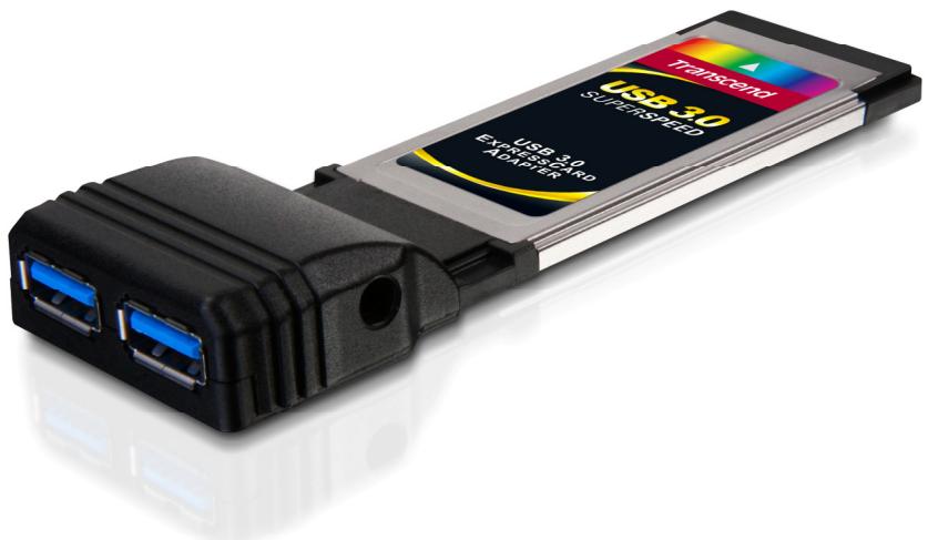 TRANSCEND PNU3 USB3.0 EXPRESSCARD ADAPTER - Adaptateur USB 3.0 expresscard - 1