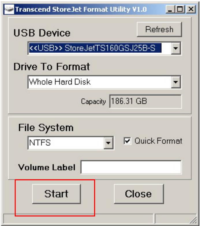 TRANSCEND STOREJET 25D3 - Windows 7/Vista - 4
