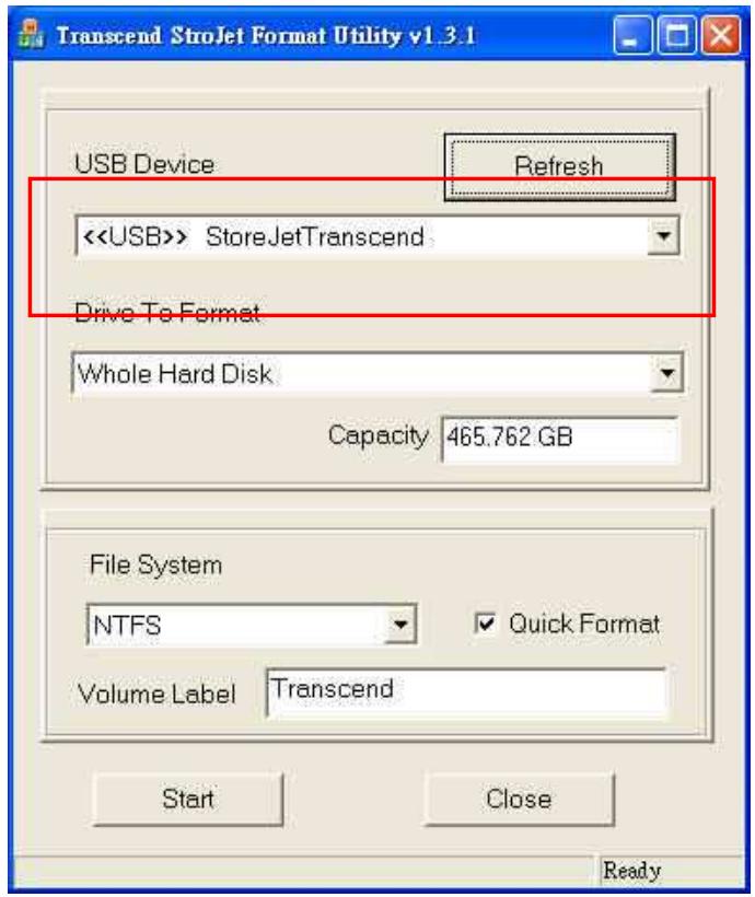 TRANSCEND STOREJET 35T3 - Attention! formater le disque effacera toutes les données stockées dans votre StoreJet 35T3. - 8