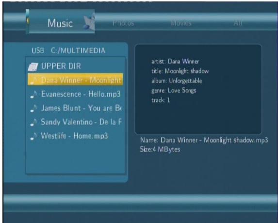 EMTEC HDD MOVIE CUBE Q100 - Navigation Musique - 1