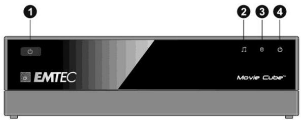 EMTEC HDD MOVIE CUBE Q100 - Panneau frontal - 1