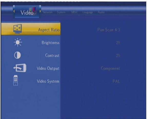 EMTEC HDD MOVIE CUBE Q120 - Modification des Paramètres Video - 3