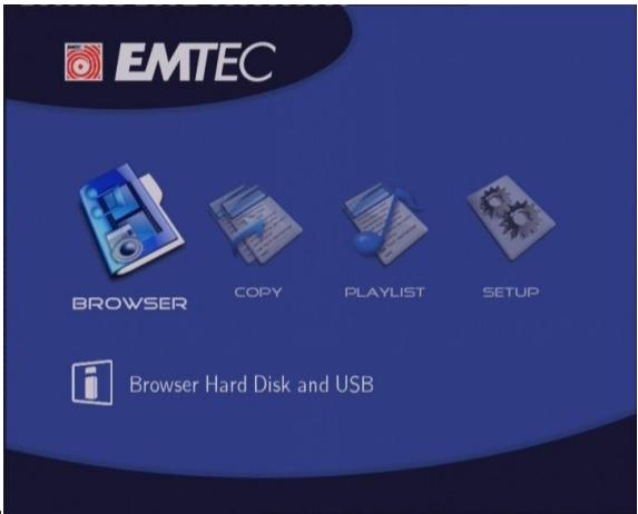 EMTEC HDD MOVIE CUBE Q120 - Mise en route - 1