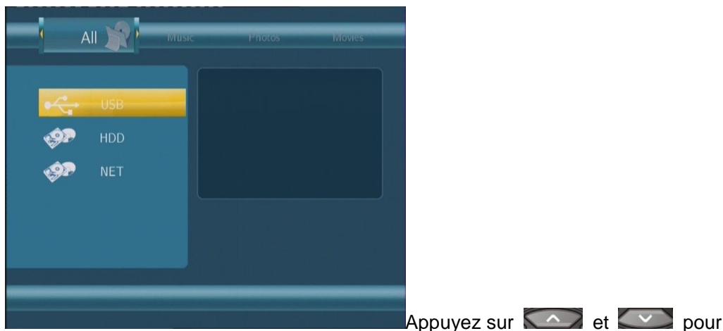 EMTEC HDD MOVIE CUBE Q120 - Menu Navigateur - 1